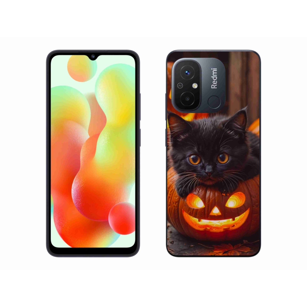 Gél borítás mmCase a Xiaomi Redmi 12C-hez - cica és tök