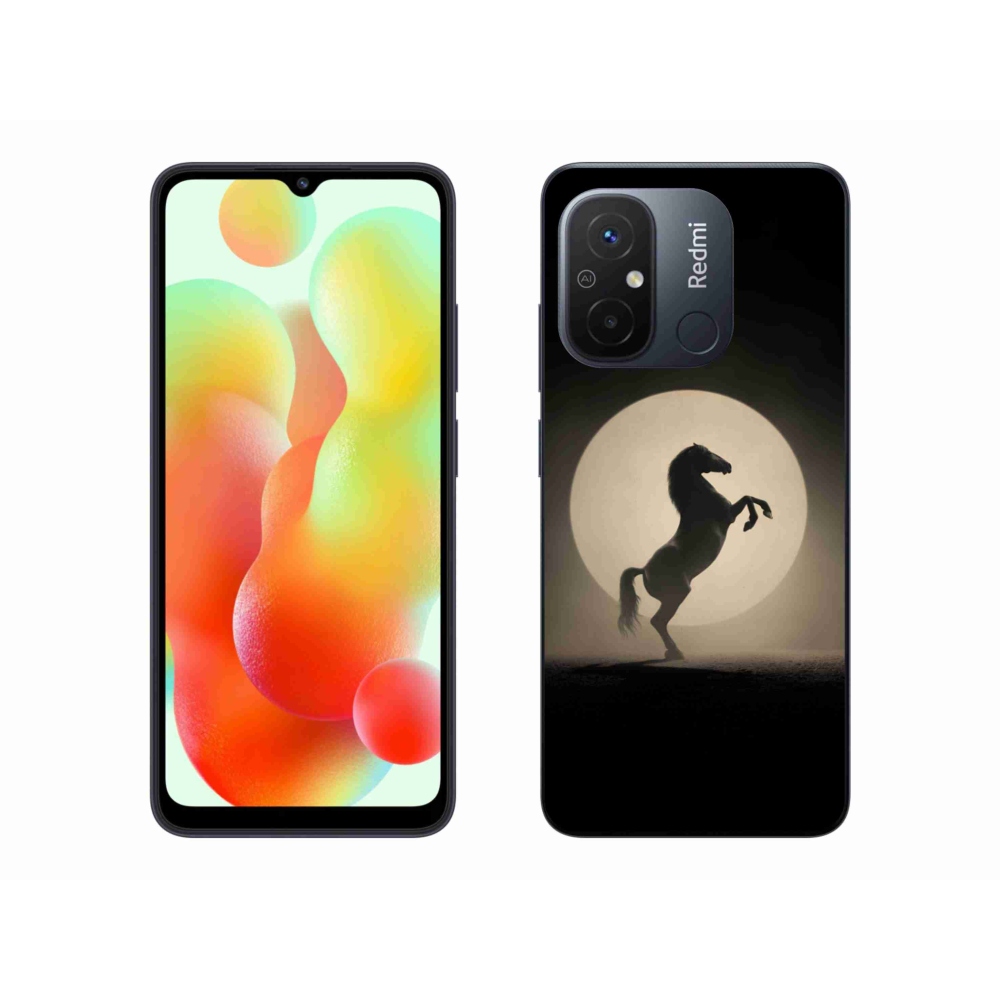 Gél borítás mmCase a Xiaomi Redmi 12C-hez - ló sziluettben