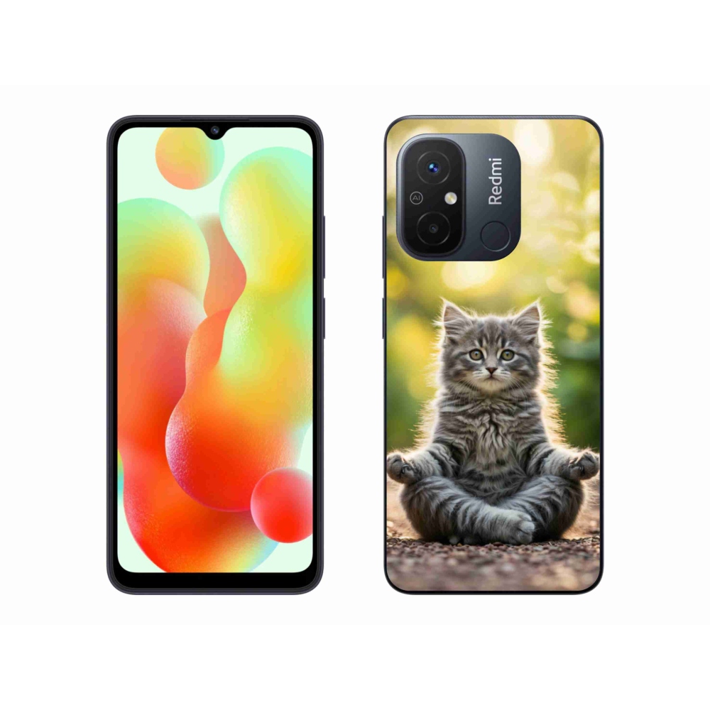 Gél borítás mmCase a Xiaomi Redmi 12C-hez - meditáló cica