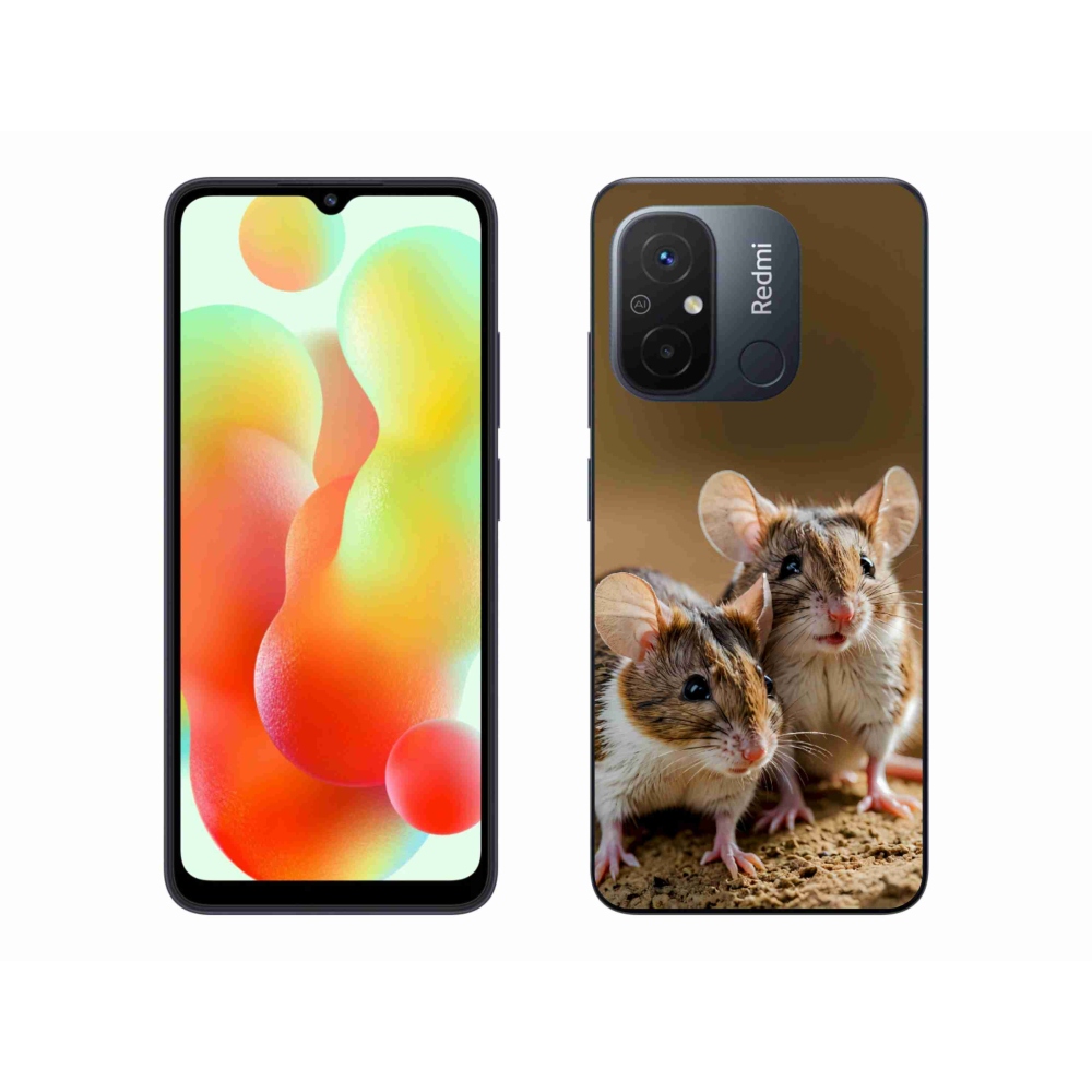 Gél borítás mmCase a Xiaomi Redmi 12C-hez - egér duó