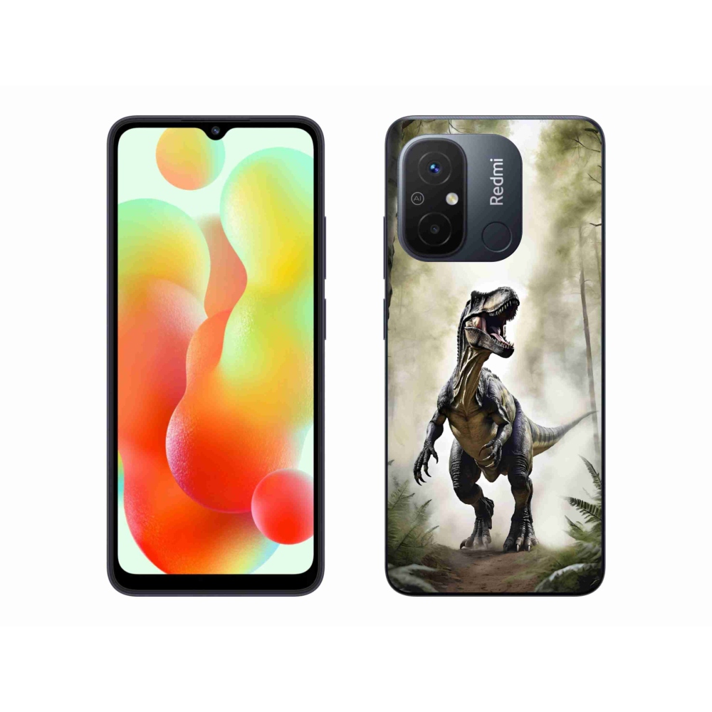 Gél borítás mmCase a Xiaomi Redmi 12C-hez - dühös T-Rex