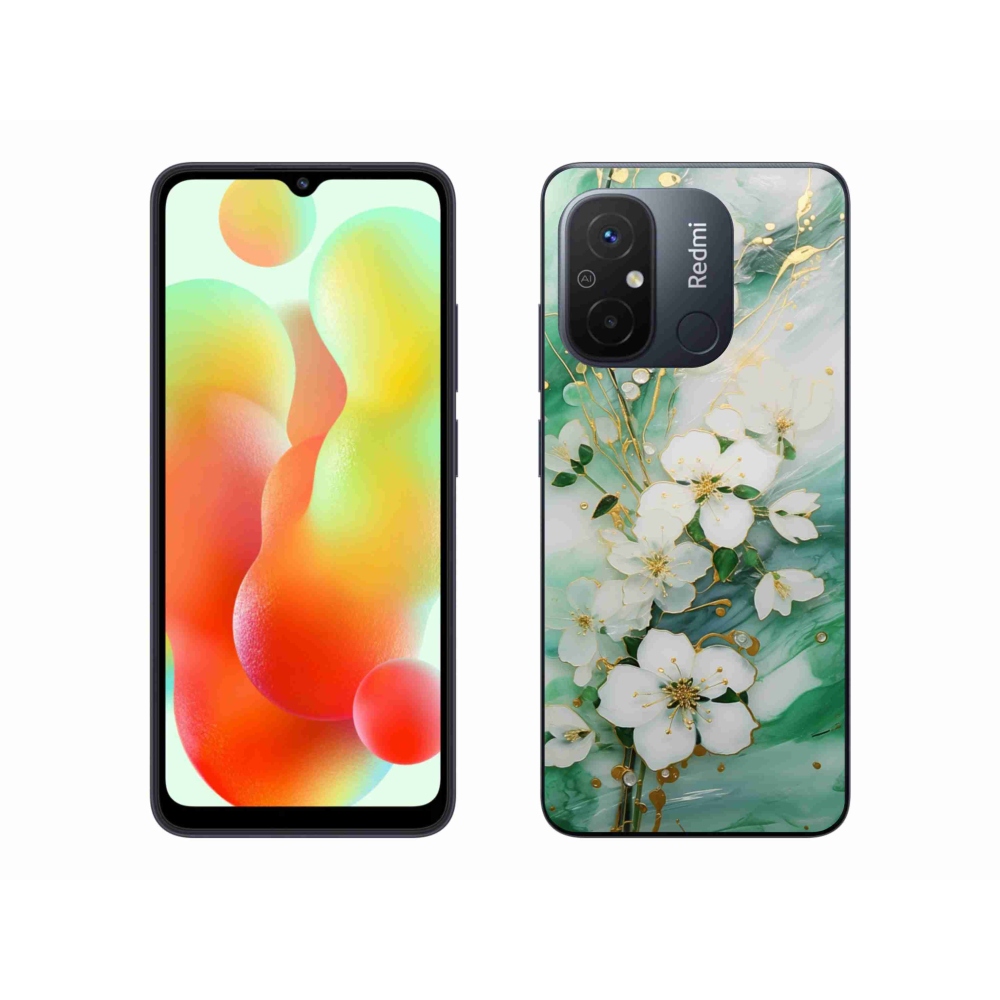 Gél borító mmCase a Xiaomi Redmi 12C-hez - finom virágok