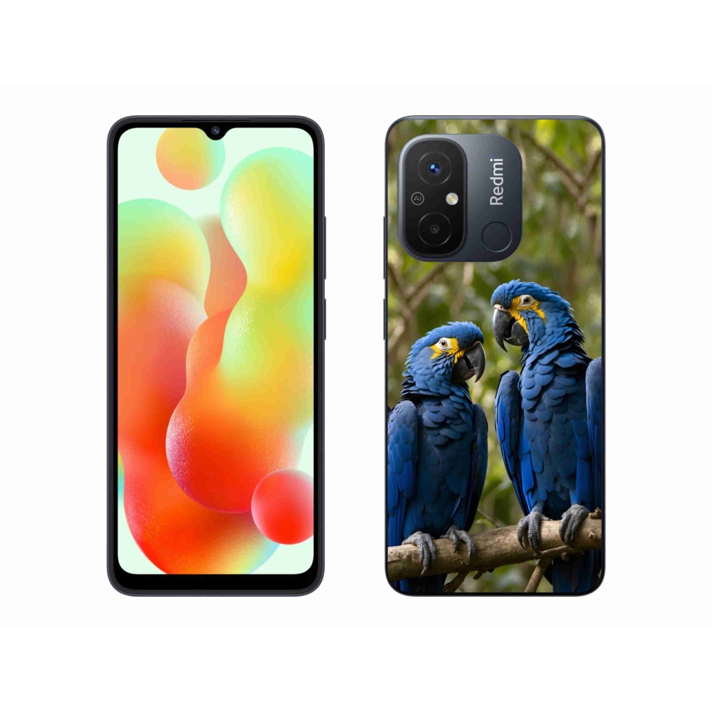 Gél borítás mmCase a Xiaomi Redmi 12C-hez - papagáj duó