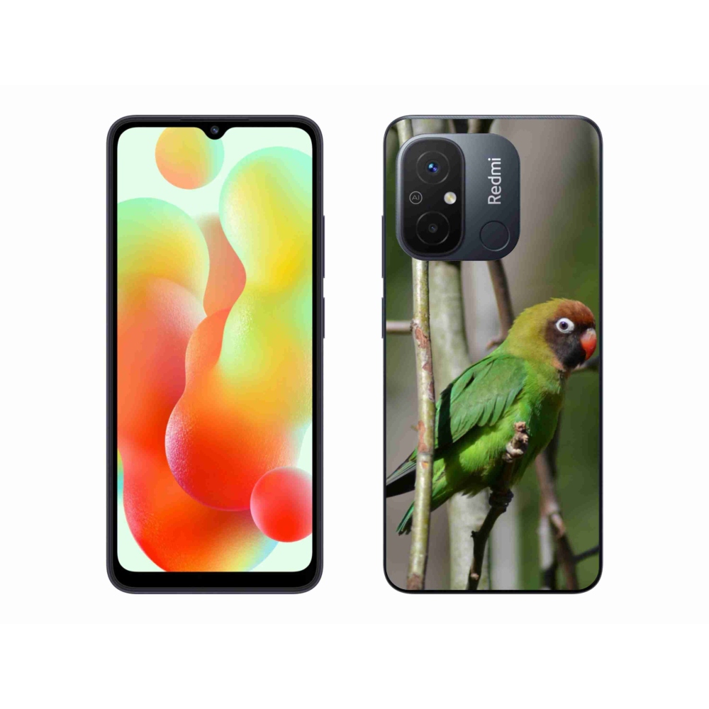 Gél borítás mmCase a Xiaomi Redmi 12C-hez - papagáj agapornis