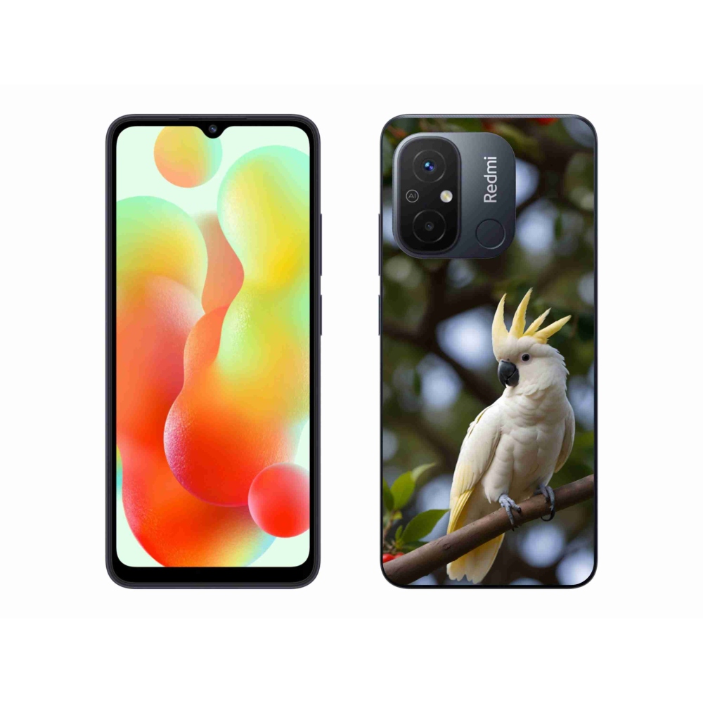 Gél borítás mmCase a Xiaomi Redmi 12C-hez - papagáj kakadu 3
