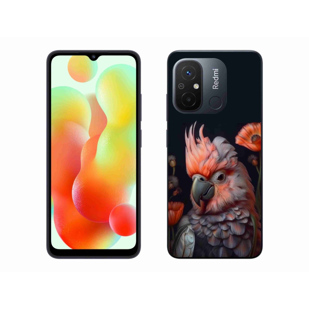 Gél borítás mmCase a Xiaomi Redmi 12C-hez - papagáj kakadu színekben
