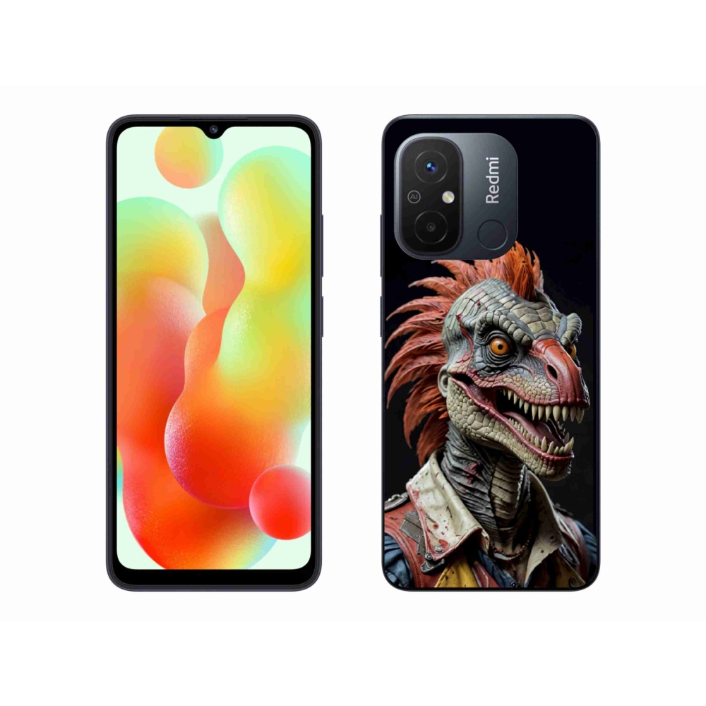 Gél borítás mmCase a Xiaomi Redmi 12C-hez - punk dinoszaurusz