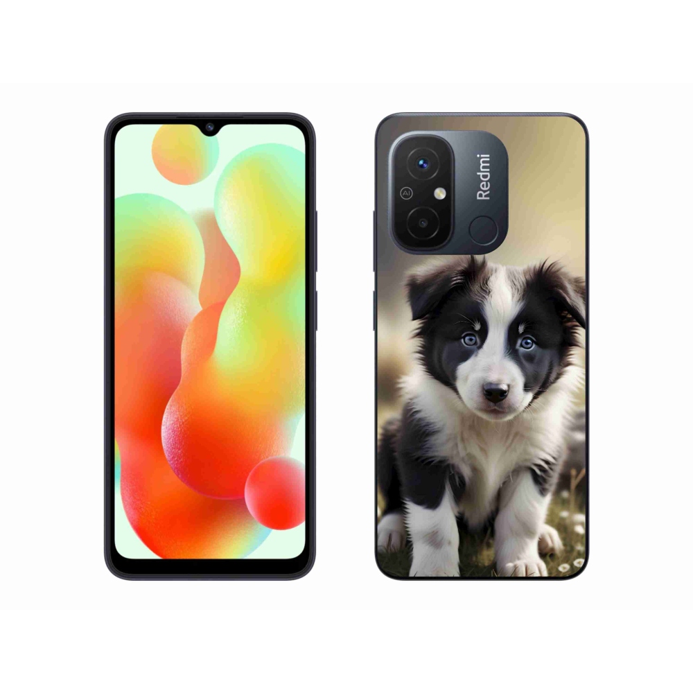 Gél borító mmCase a Xiaomi Redmi 12C-hez - aranyos border collie