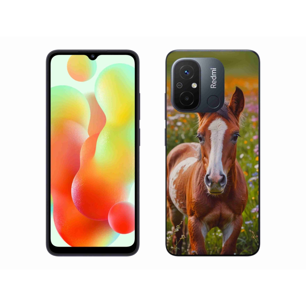 Gél borítás mmCase a Xiaomi Redmi 12C-hez - aranyos csikó