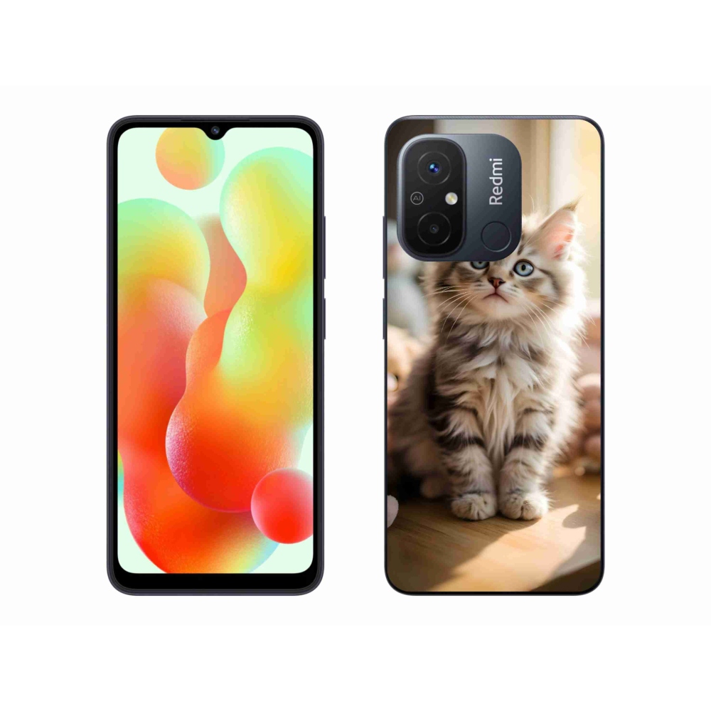 Gél borító mmCase a Xiaomi Redmi 12C-hez - aranyos cica 10