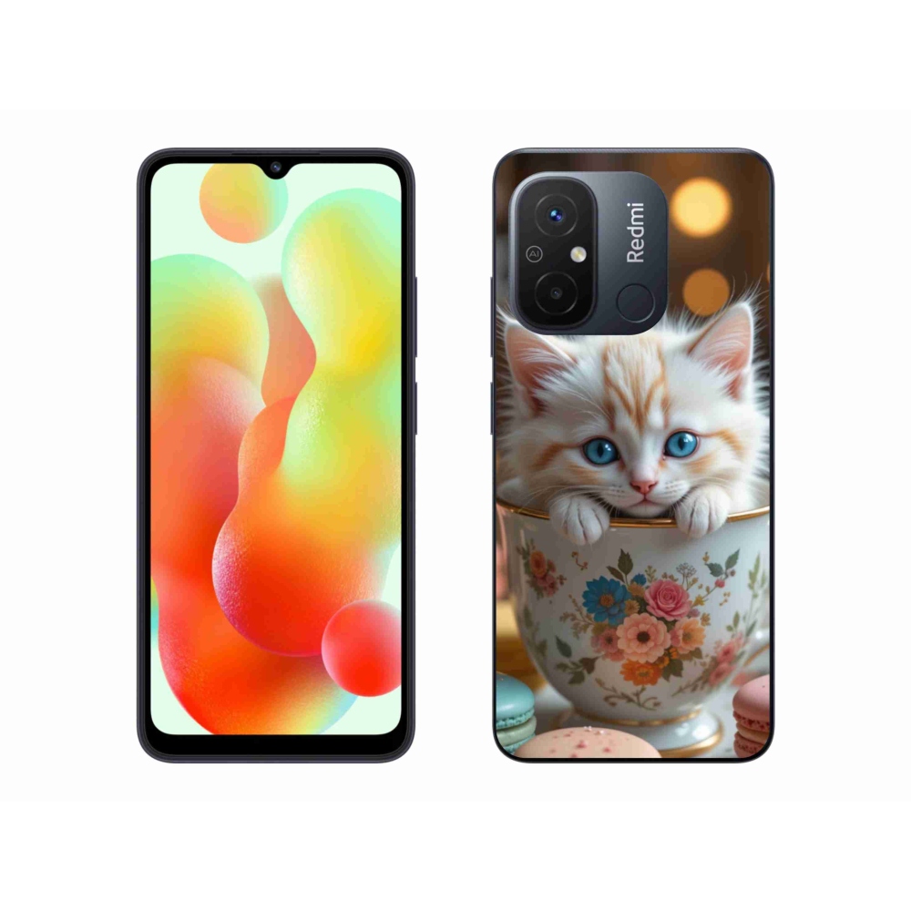 Gél borító mmCase a Xiaomi Redmi 12C-hez - aranyos cica 6