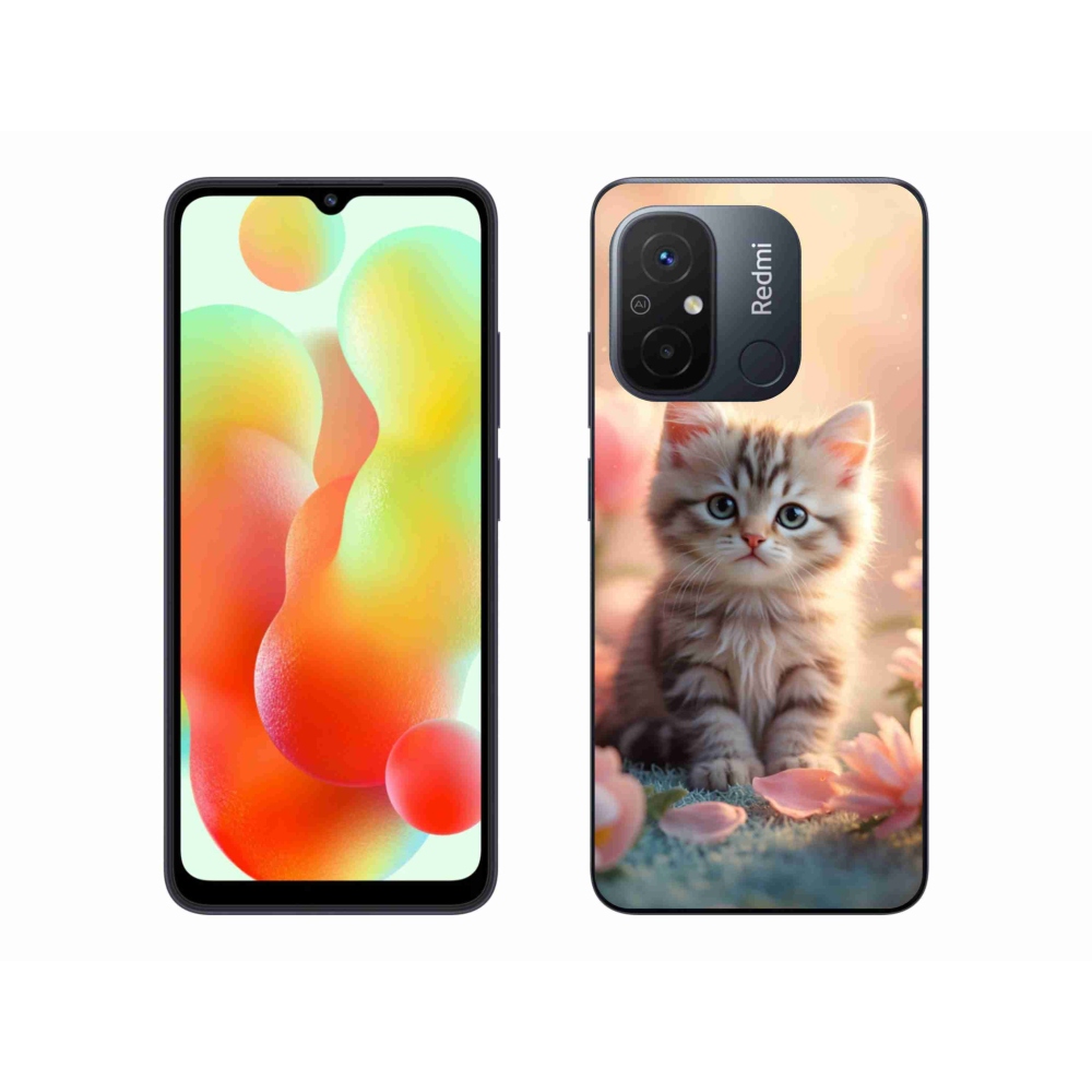 Gél borító mmCase a Xiaomi Redmi 12C-hez - aranyos cica 8