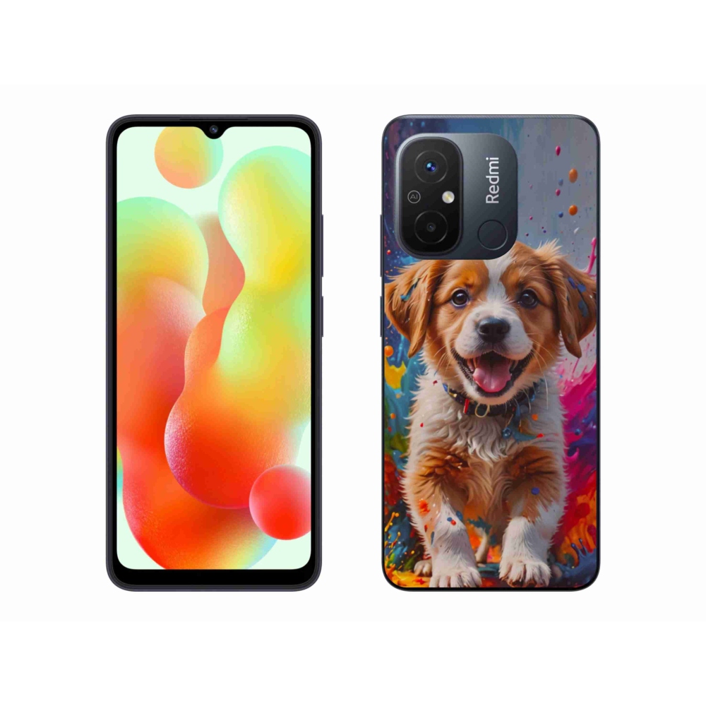 Gél borítás mmCase a Xiaomi Redmi 12C-hez - aranyos kiskutya 3