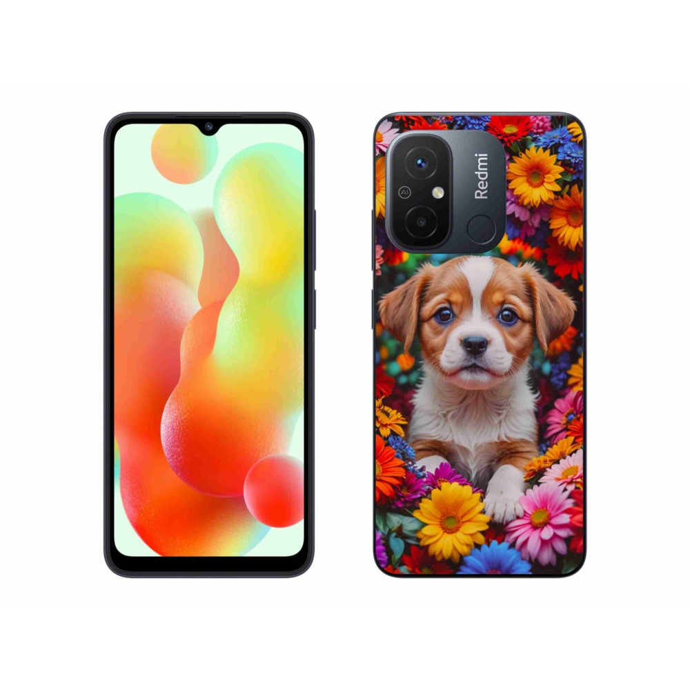 Gél borítás mmCase a Xiaomi Redmi 12C-hez - aranyos kiskutya