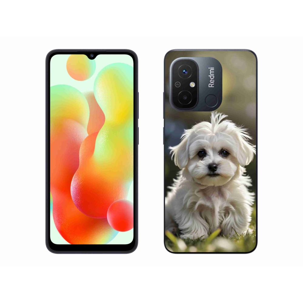 Gél borítás mmCase a Xiaomi Redmi 12C-hez - aranyos máltai kutya
