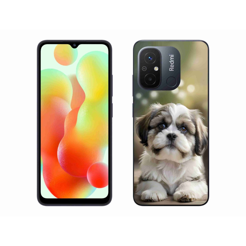 Gél borítás mmCase a Xiaomi Redmi 12C-hez - aranyos shih-tzu