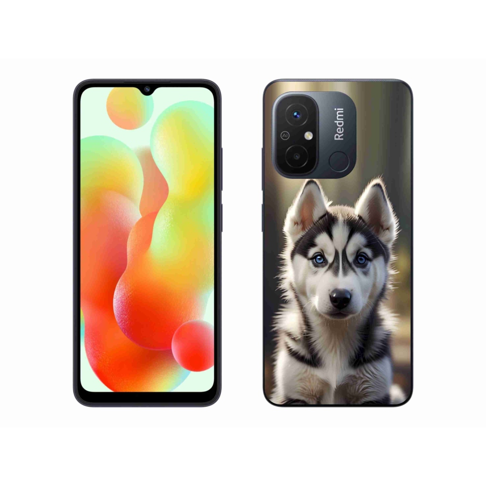 Gél borítás mmCase a Xiaomi Redmi 12C-hez - aranyos szibériai husky
