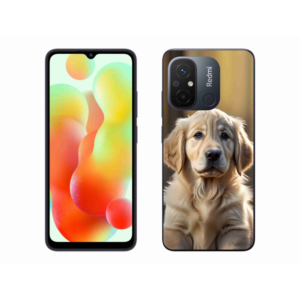 Gél borítás mmCase a Xiaomi Redmi 12C-hez - aranyos arany retriever