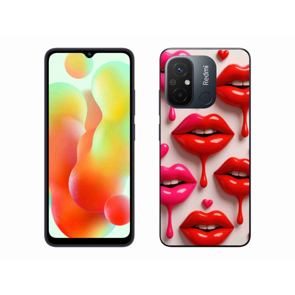Gél borítás mmCase a Xiaomi Redmi 12C-hez - ajkak 2
