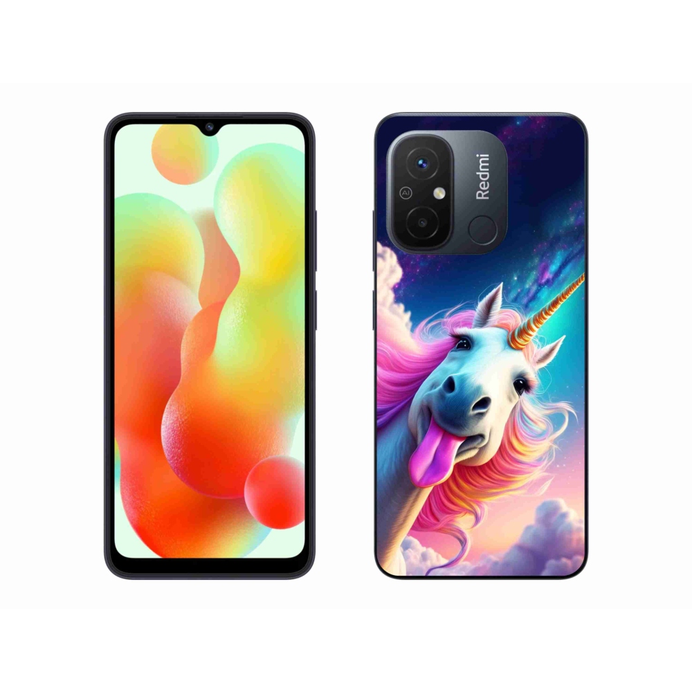 Gél borítás mmCase a Xiaomi Redmi 12C-hez - őrült egyszarvú