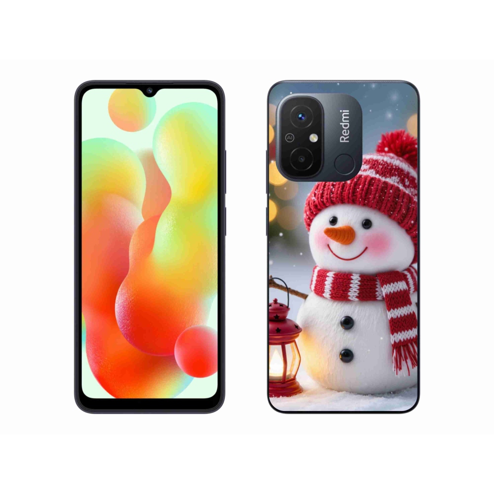 Gél borítás mmCase a Xiaomi Redmi 12C-hez - hóember 2