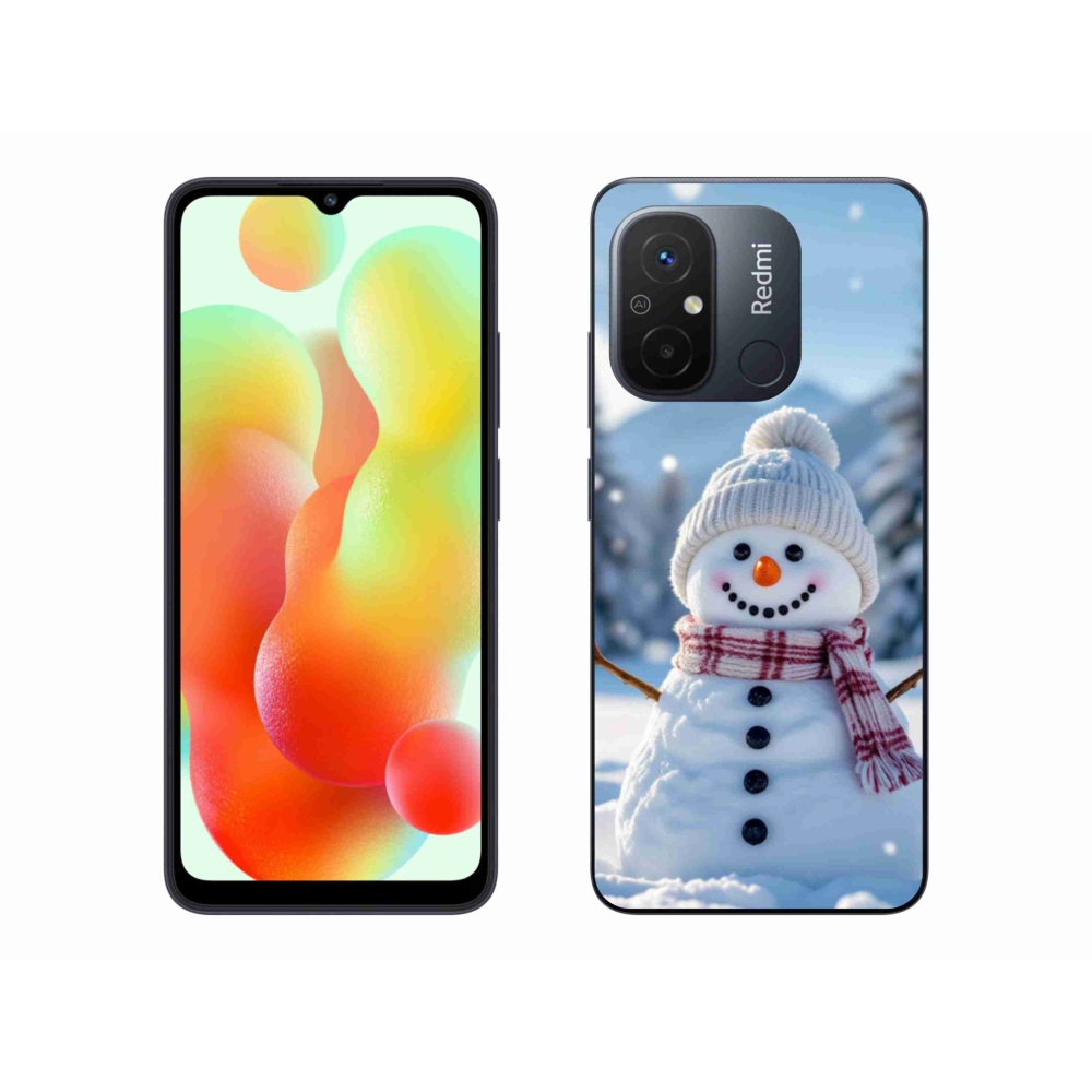 Gél borítás mmCase a Xiaomi Redmi 12C-hez - hóember 3