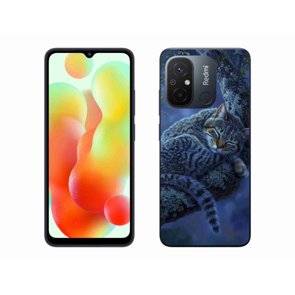 Gél borítás mmCase a Xiaomi Redmi 12C-hez - alvó macska