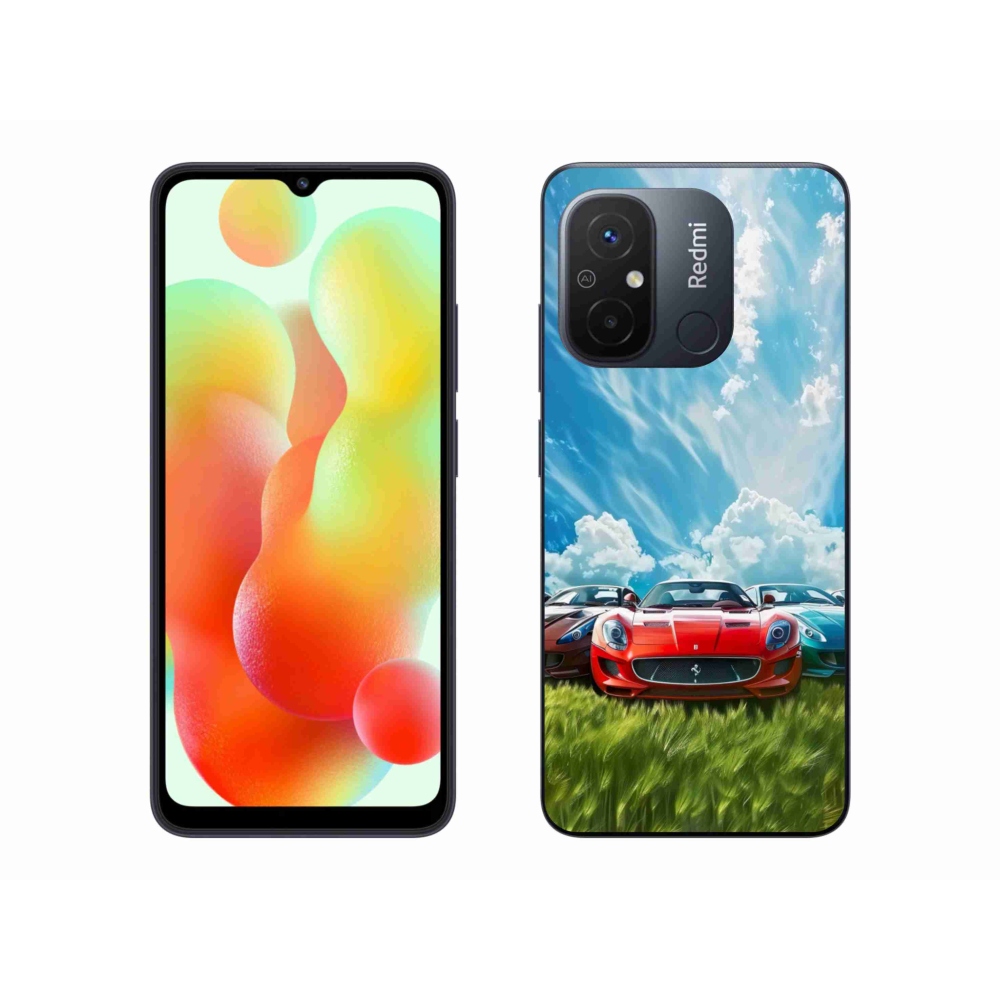 Gél borítás mmCase a Xiaomi Redmi 12C-hez - sportkocsikhoz