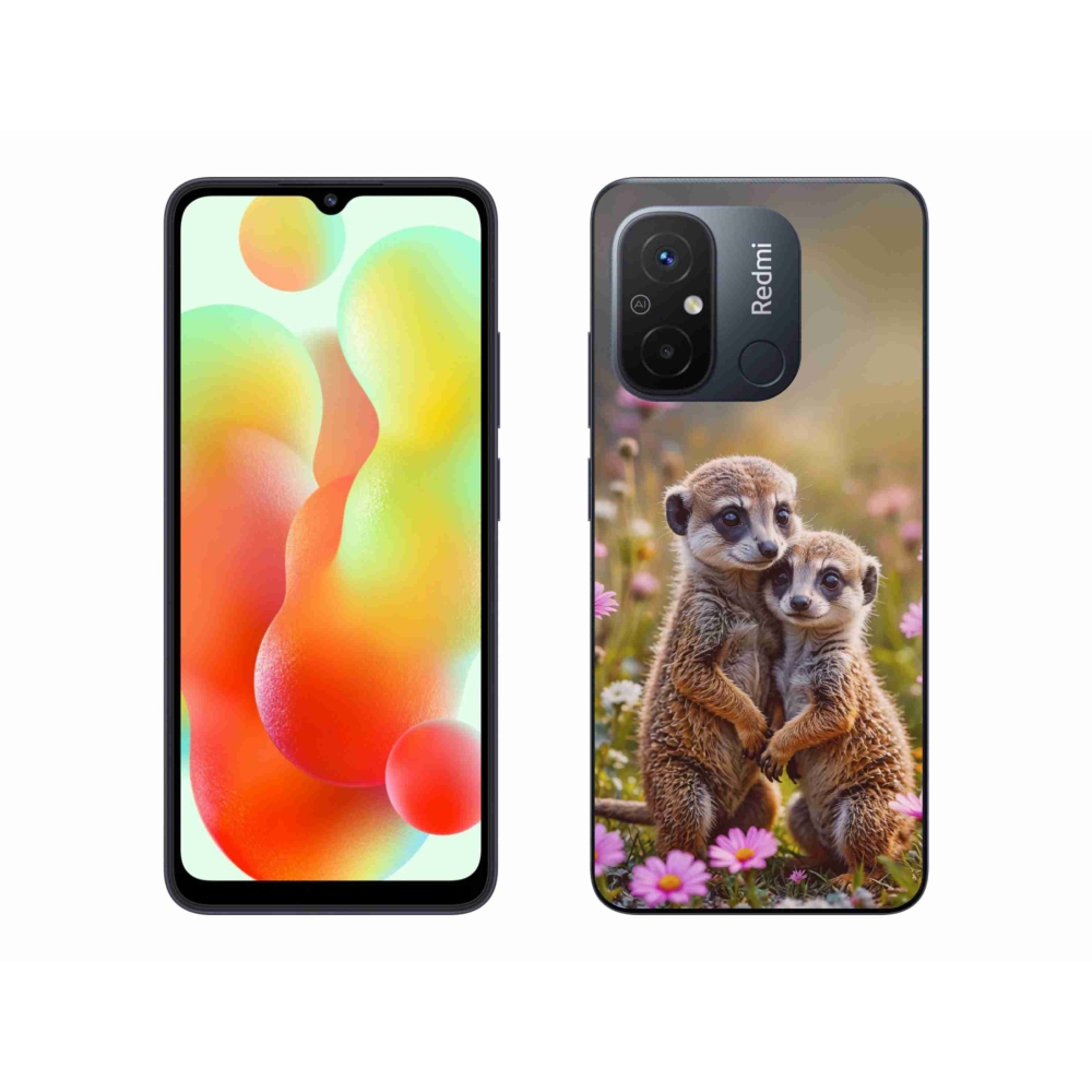 Gél borítás mmCase a Xiaomi Redmi 12C-hez - szurikátás duó