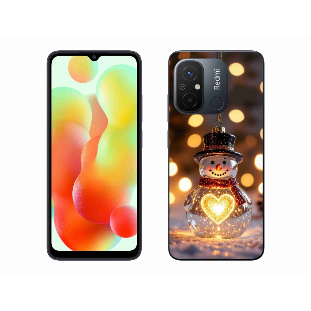 Gél borítás mmCase a Xiaomi Redmi 12C-hez - karácsonyi hóember