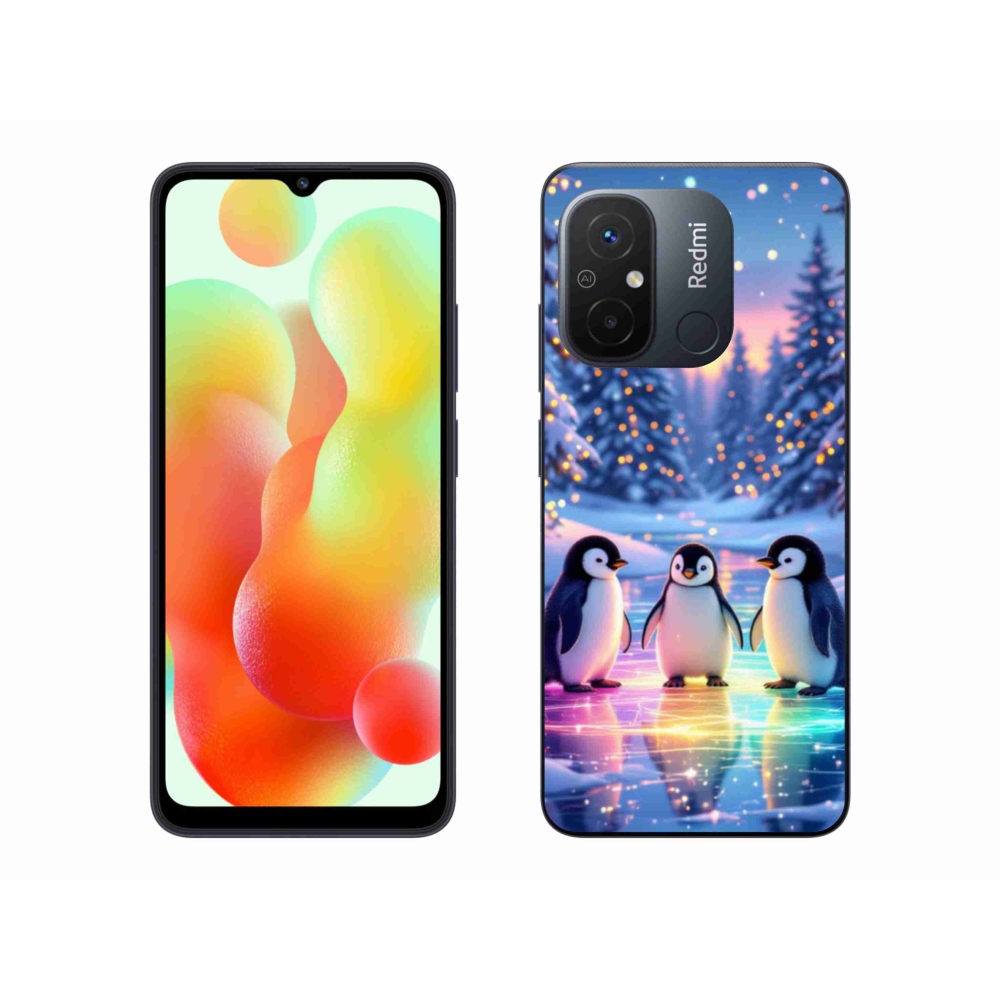 Gél borítás mmCase a Xiaomi Redmi 12C-hez - pingvinek
