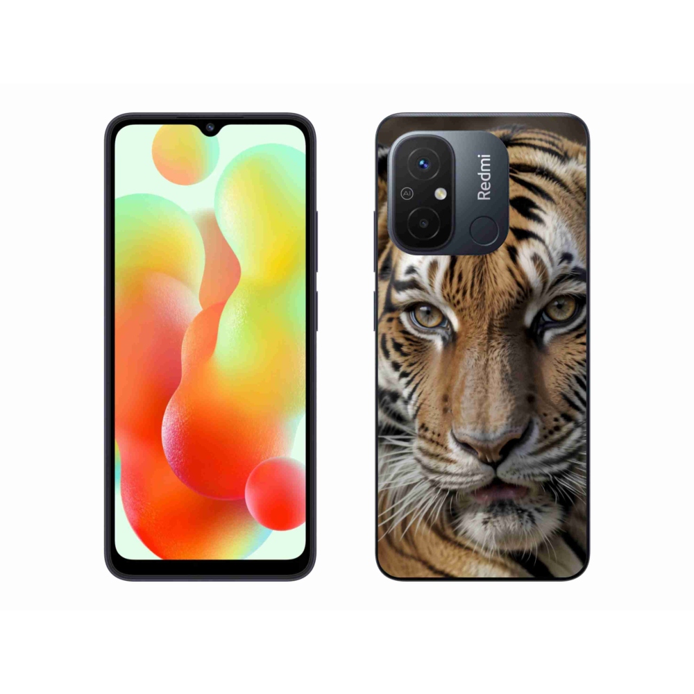 Gél borítás mmCase a Xiaomi Redmi 12C-hez - tigris nézet