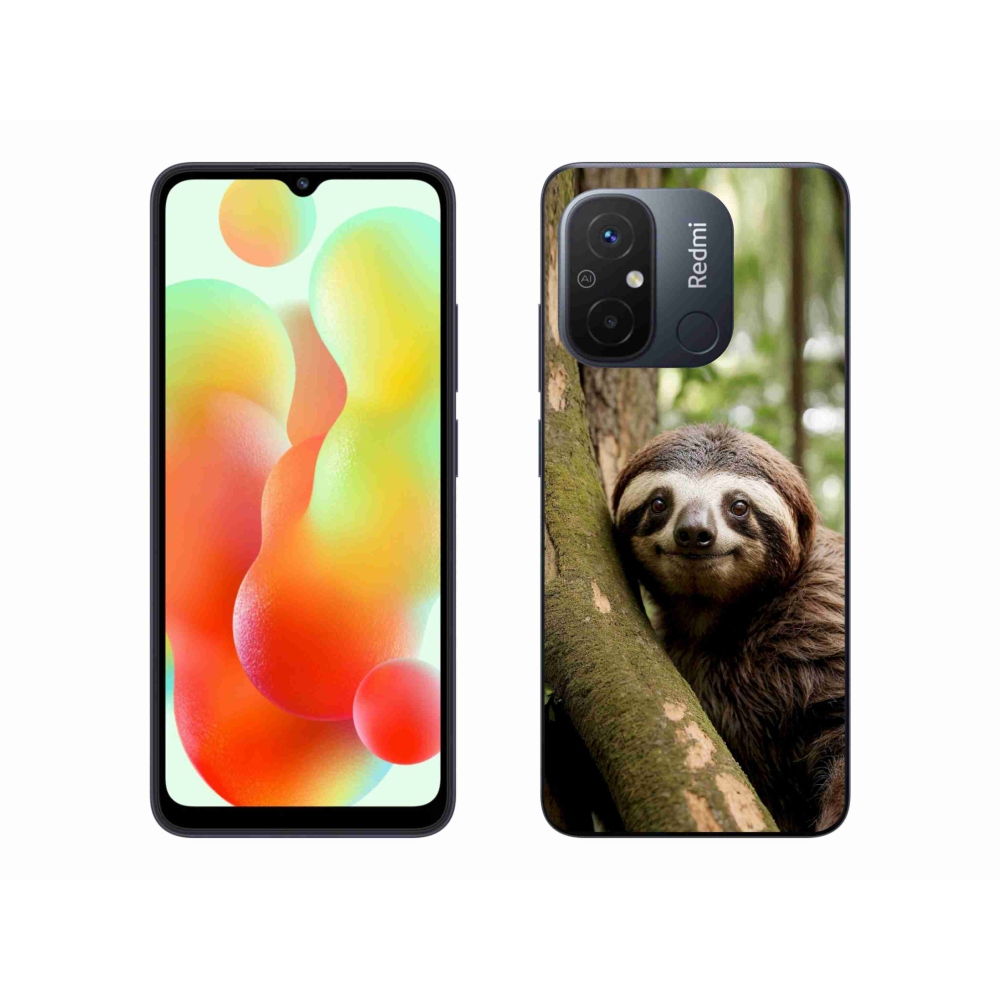 Gél borítás mmCase a Xiaomi Redmi 12C-hez - mosolygó lajhár