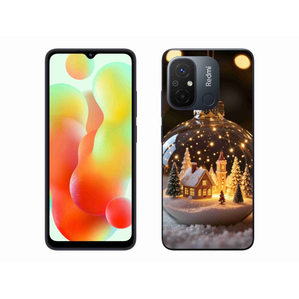 Gél borító mmCase a Xiaomi Redmi 12C-hez - Karácsonyi golyók 3