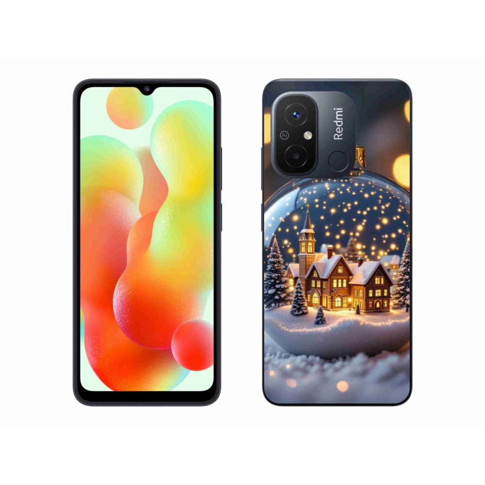 Gél borító mmCase a Xiaomi Redmi 12C-hez - Karácsonyi golyók 4