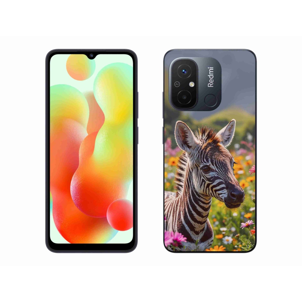 Gél borítás mmCase a Xiaomi Redmi 12C-hez - zebra a réten