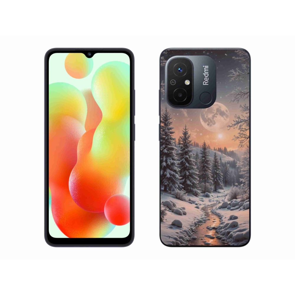 Gél borító mmCase a Xiaomi Redmi 12C-hez - téli táj 2