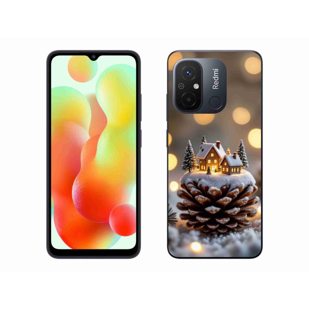 Gél borítás mmCase a Xiaomi Redmi 12C-hez - téli falu
