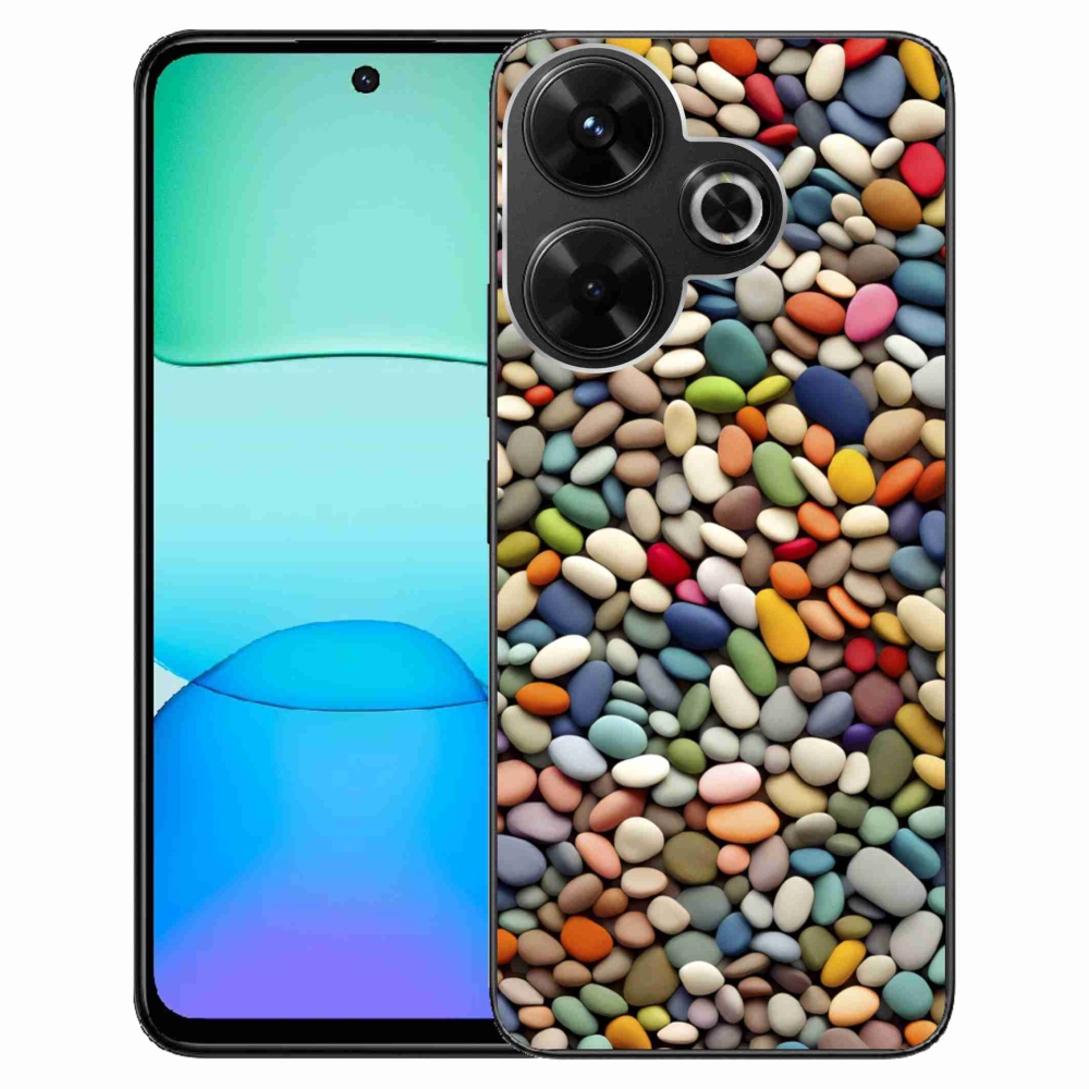 Gél borítás mmCase a Xiaomi Redmi 13 4G/Poco M6 4G számára - színes strasszkövek 2