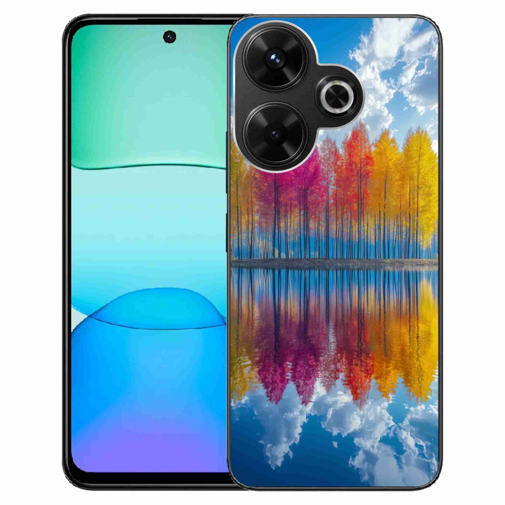 Gél borítás mmCase a Xiaomi Redmi 13 4G/Poco M6 4G - színes fákhoz