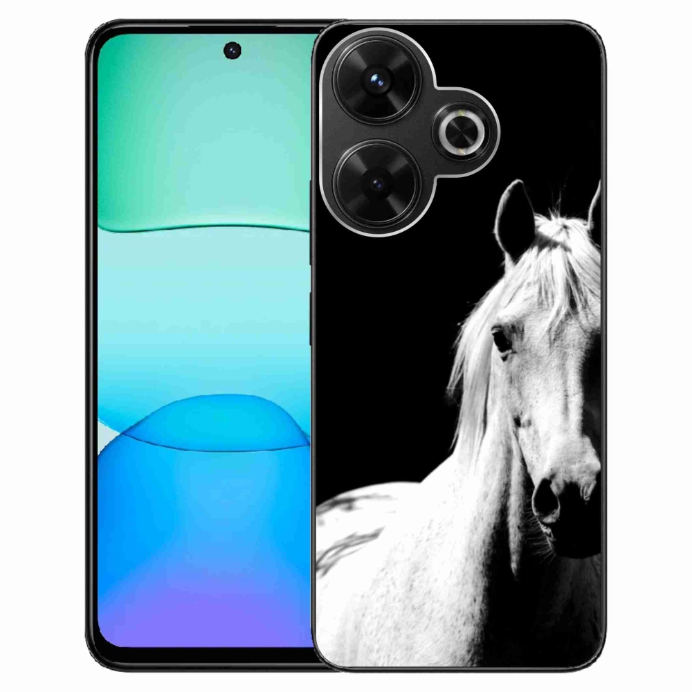 Gél borítás mmCase a Xiaomi Redmi 13 4G/Poco M6 4G - fehér ló 5