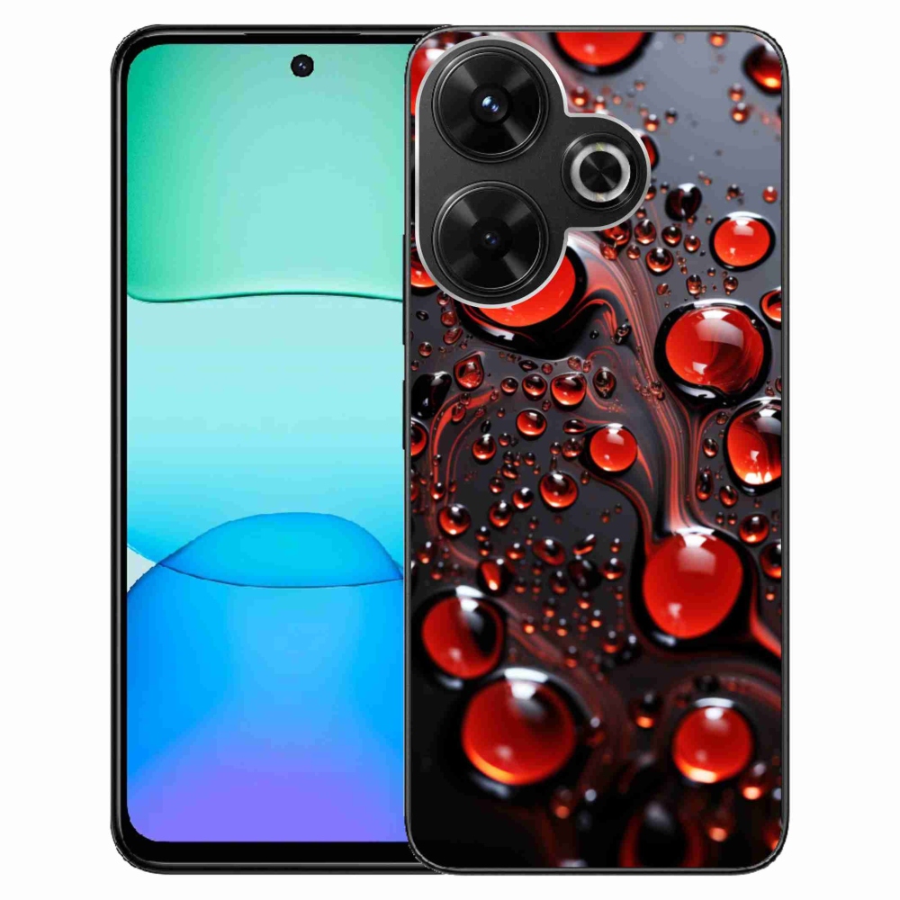 Gél borítás mmCase a Xiaomi Redmi 13 4G/Poco M6 4G - piros csepp 2