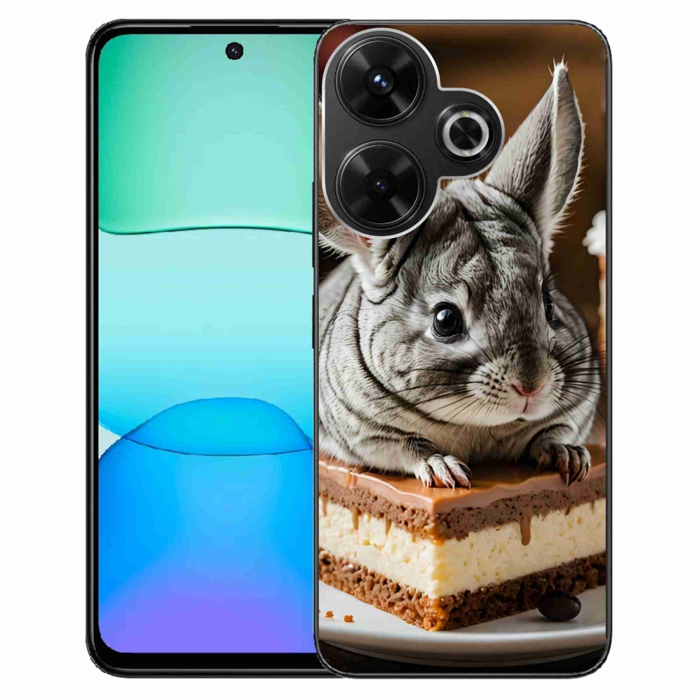 Gél borítás mmCase a Xiaomi Redmi 13 4G/Poco M6 4G számára - csincsilla