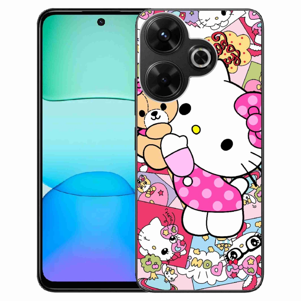 Gél borítás mmCase a Xiaomi Redmi 13 4G/ Poco M6 4G számára - aranyos cica