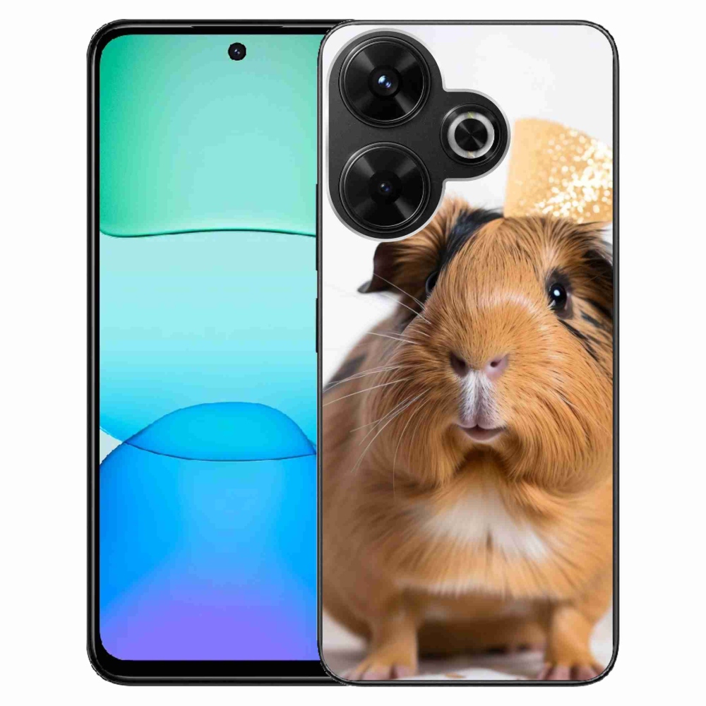 Gél borítás mmCase a Xiaomi Redmi 13 4G/Poco M6 4G - barna tengerimalachoz