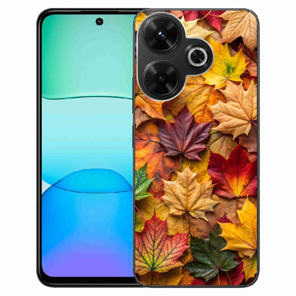 Gél borítás mmCase a Xiaomi Redmi 13 4G/Poco M6 4G - juharlevelek 2