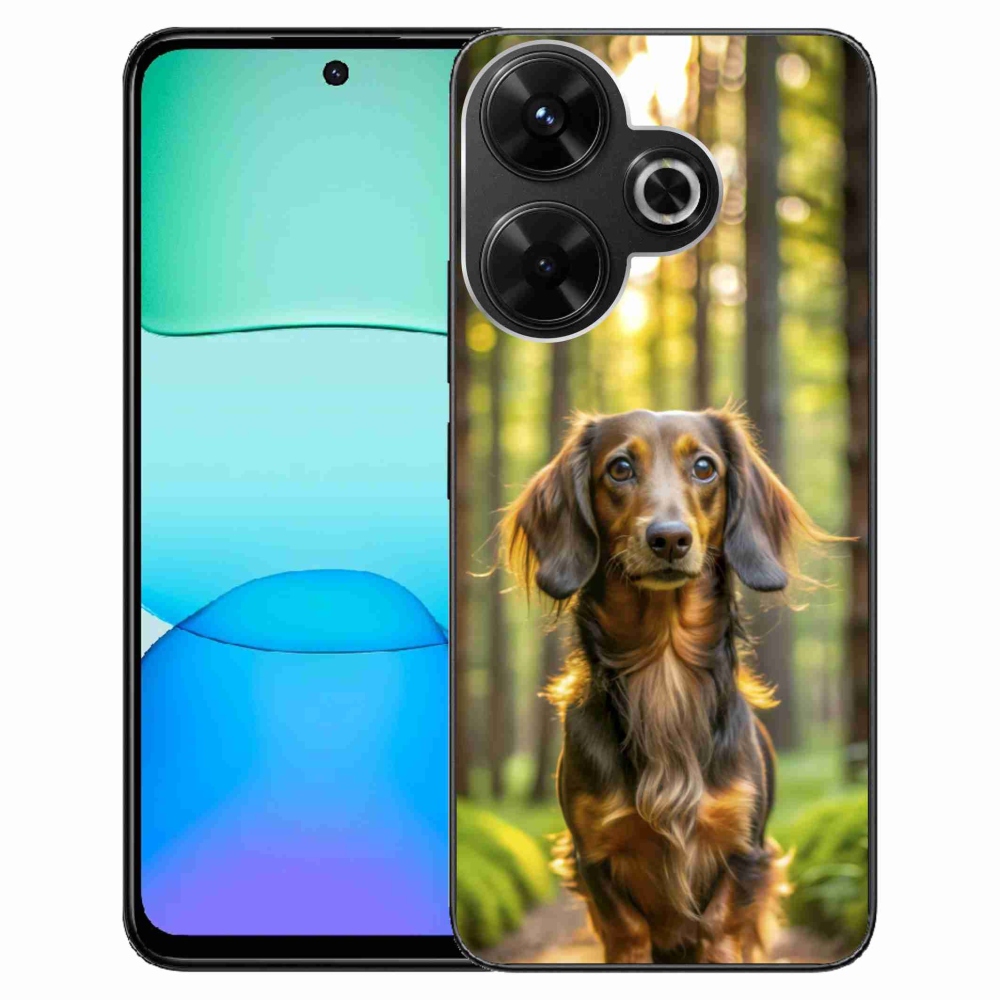 Gél borítás mmCase a Xiaomi Redmi 13 4G/Poco M6 4G-hez - borz 4