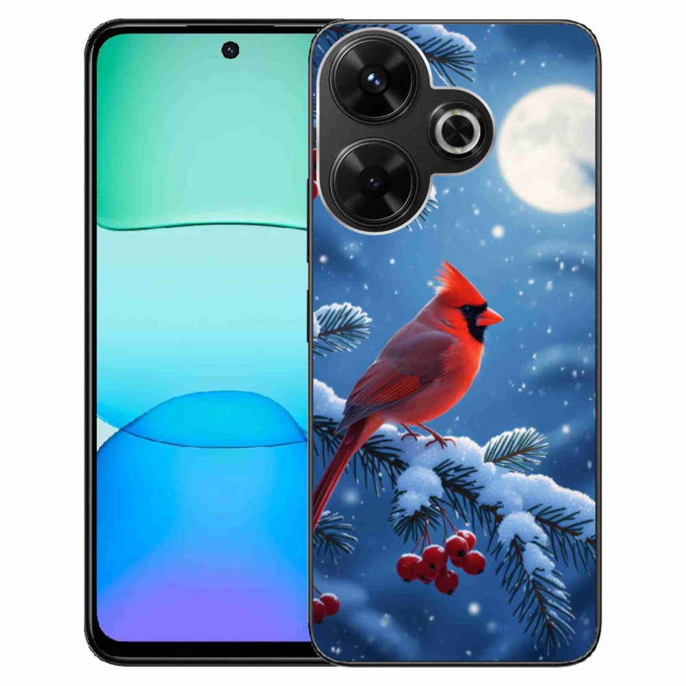 Gél borítás mmCase a Xiaomi Redmi 13 4G / Poco M6 4G számára - bíborvörös színű