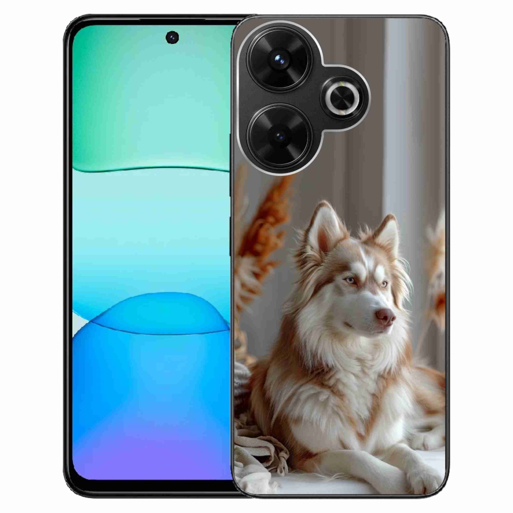 Gél borítás mmCase a Xiaomi Redmi 13 4G/ Poco M6 4G - csendes szibériai huskyhoz