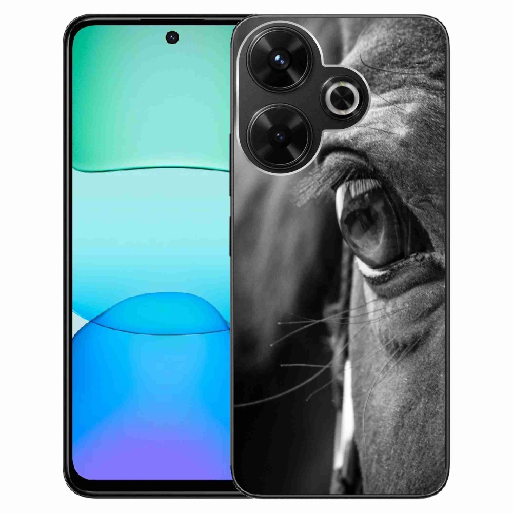 Gél borítás mmCase a Xiaomi Redmi 13 4G / Poco M6 4G számára - ló nézet